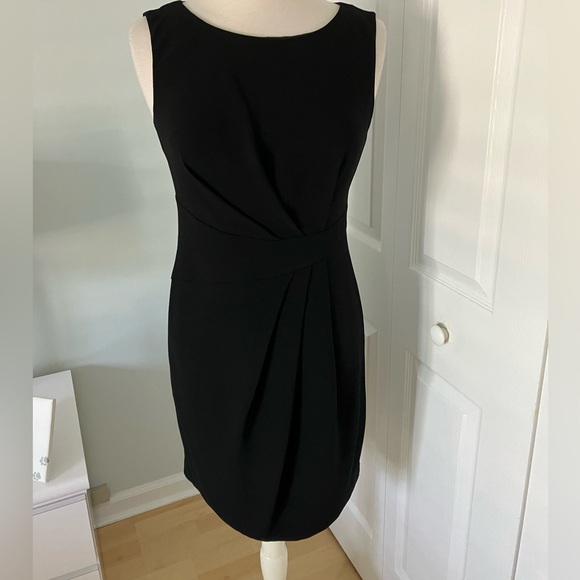 HOBBS London Jolie Black Sheath Dress Size 6 - Picture 7 of 11